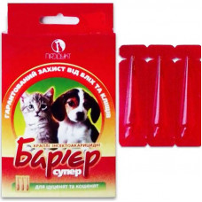 Drop barrier-super insektoakaritsidny from fleas and ticks for kittens and puppies, a dosage of 0.5 ml