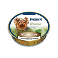 Happy Dog (Heppi of Dog) Schale NaturLine Kaninchen - A tinned forage in the form of paste for dogs with a rabbit