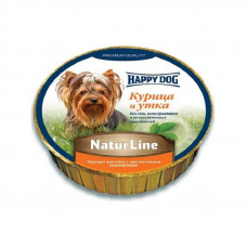 Happy Dog (Heppi of Dog) Schale NaturLine HuhnEnte - A tinned forage in the form of paste for dogs with chicken and a duck