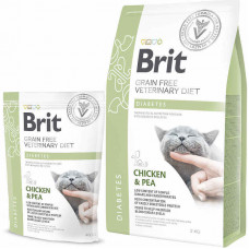 Brit GF Veterinary Diet (Veterinari Diyet Is shaven) Cat Diabets - Bezzernovaya a diet at diabetes with chicken and peas for cats