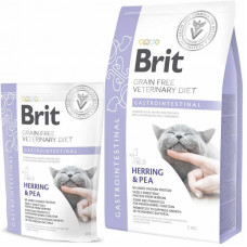 Brit GF Veterinary Diet (Veterinari Diyet Is shaven) Cat Gastrointestinal - Bezzernovaya a diet at a sharp and chronic gastroenteritis with a herring and peas for cats