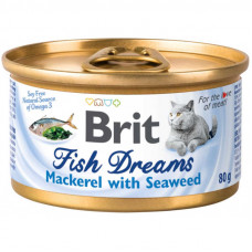 Brit (Is shaven) Fish Dreams Mackerel & Seaweed - Canned food with a mackerel and seaweed for cats