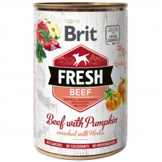 Brit (Is shaven) Fresh Beef & Pumpkin - Canned food with beef and pumpkin for dogs