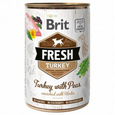 Brit (Is shaven) Fresh Turkey & Peas - Canned food with a turkey and peas for dogs