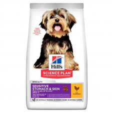 Hills Science Plan Adult Sensitive Stomach & Skin Small & Mini with Chicken - A dry feed with chicken for adult dogs small also pass breeds of 1 year