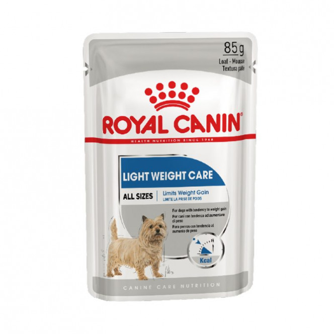 Royal Canin Light Weight Care Loaf - Tinned dog food of the different sizes predisposed to excess weight (paste)