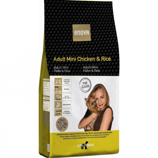 ENOVA Adult Mini Chicken&Rice - A dry feed with chicken for adult dogs of small breeds