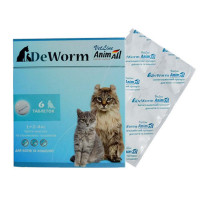 DeWorm by AnimAll VetLine - Anthelminthic medicine for cats and kittens (tablet)