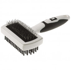 Ferplast (Ферпласт) GRO 5765 PREMIUM SLICKER BRUSH - Двусторонняя щетка для собак и кошек