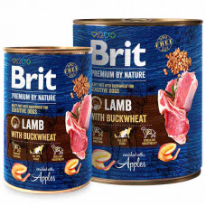 Brit Premium (Premium Is shaven) by Nature Lamb with Buckwheat is the Tinned forage with a lamb and buckwheat for dogs (paste)