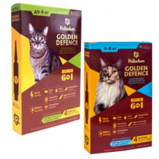 Palladium Golden Defence - Drops on withers from parasites for cats (1 pipette)