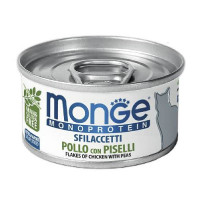 Monge Monoprotein Solo pollo con piselli - Monoprotein canned food from meat of chicken with peas for cats