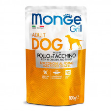 Monge Dog Grill Pollo & Tacchino - A tinned forage with chicken and a turkey for adult dogs