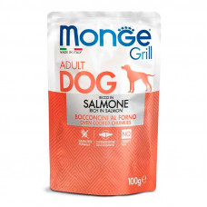 Monge Dog Grill Salmone - A tinned forage with a salmon for adult dogs