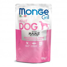 Monge Dog Grill Maiale - A tinned forage with pork for adult dogs