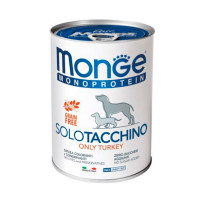 Monge Monoprotein Dog Solo Tacchino of 100% - Monoprotein paste with a turkey for dogs