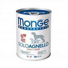 Monge Monoprotein Dog Solo Agnello of 100% - Monoprotein paste with a lamb for dogs