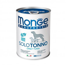 Monge Monoprotein Dog Solo Tonno of 100% - Monoprotein paste with a tuna for dogs