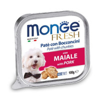 Monge (Монж) DOG FRESH - Нежный паштет cо свининой для собак