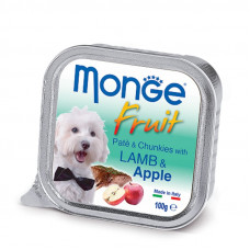 Monge DOG FRUIT - Gentle paste with a lamb and apple for dogs