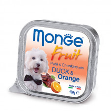 Monge DOG FRUIT - Gentle paste with a duck and orange for dogs