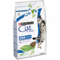 Cat Chow (Cat Chau) 3 in 1 - A dry feed for cats with a formula of triple action