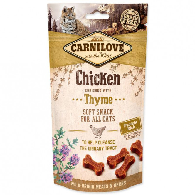 Carnilove (Karnilav) Cat Semi Moist Snack - Delicacy with chicken and a thyme for cats and cats