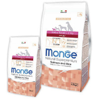 Monge Extra Small Adult - A dry feed with a salmon and rice for adult dogs of small breeds