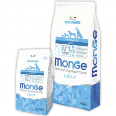 Monge DOG All breeds Adult Light - A low-calorie forage with a salmon and rice for adult dogs of all breeds