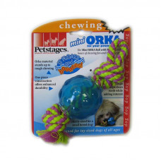 Petstages Mini Orka Ball with rope - A toy for dogs Orka pass a ball from kanatika