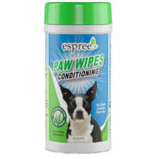 Espree Paw Wipes - Wet towel wipes for moistening and protection of leather and hair of dogs