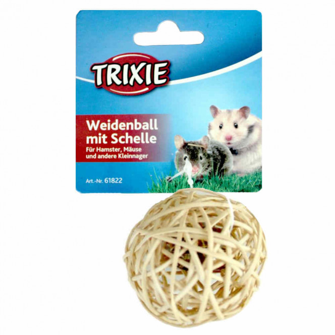 Trixie (Трикси) Rattan Ball - Мяч из лозы с колокольчиком для грызунов