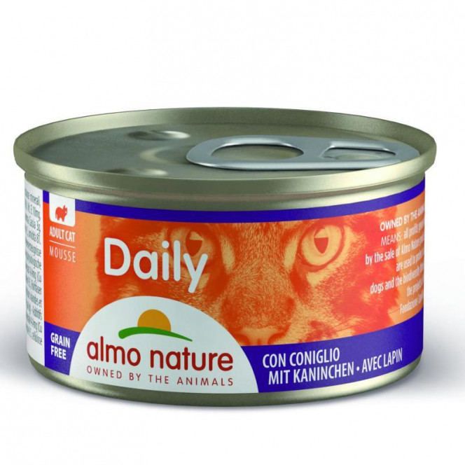 Almo Nature (Almo Natyur) Daily Menu Cat - A tinned forage Mousse with a rabbit for cats