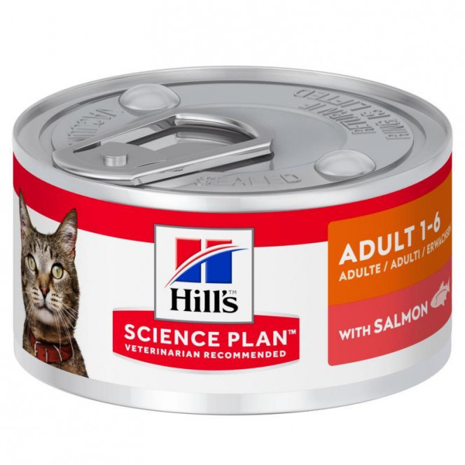 Hill's Wet SP Feline Adult Salmon – A tinned forage with a salmon for adult cats