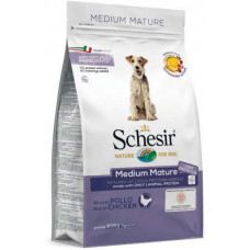 Schesir Dog Medium Mature - A dry monoprotein feed with chicken for elderly or low-active dogs of average breeds