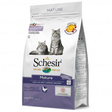 Schesir Cat Mature - A dry monoprotein feed with chicken for elderly cats