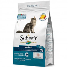 Schesir Cat Hairball - A dry monoprotein feed with chicken for removal of lumps at cats with long wool