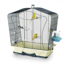 Savic Lily - A cage for birds with wavy top and wooden poles