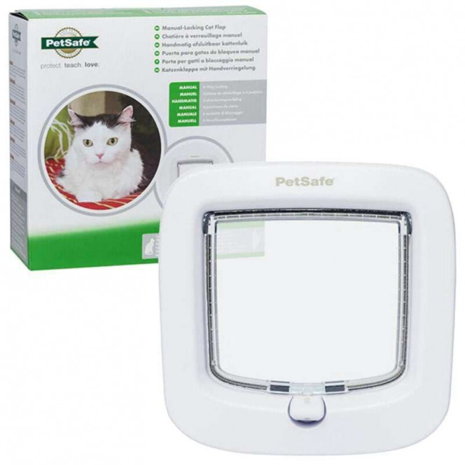 PetSafe Manual-Locking Cat Flap - A door with the mechanical lock for cats up to 7 kg