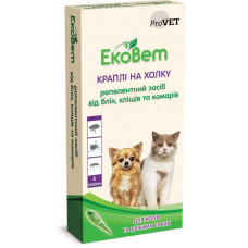 Drop ProVET repellent EkoVet from fleas and ticks for cats and dogs