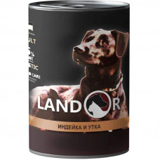 Landor Adult All Breed Turkey&Duck - A tinned forage with a duck and a turkey for dogs of all breeds