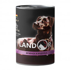 Landor Adult All Breed Lamb&Turkey - A tinned forage with a lamb and a turkey for dogs of all breeds