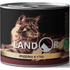 Landor KittenTurkey&Duck - A tinned forage with a duck and a turkey for kittens