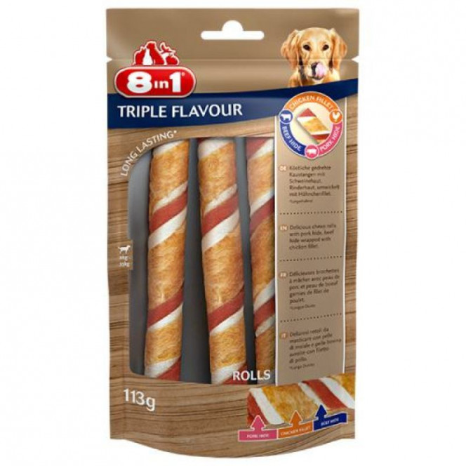 8in1 (8v1) Triple Flavour - Tubule delicacy for dogs