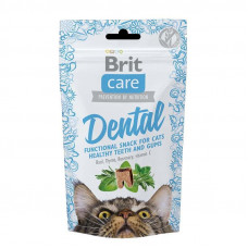 Brit Care (Care Is shaven) Cat Functional Snack Dental adult cats have a Functional delicacy with a turkey for healthy teeth and gums