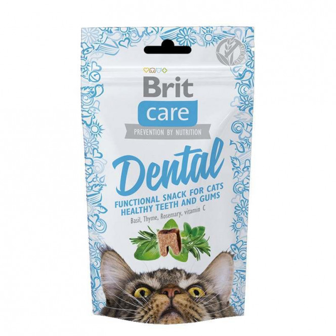 Brit Care (Брит Кеа) Cat Functional Snack Dental – Функциональное лакомство с индейкой для здоровых зубов и дёсен у взрослых кошек