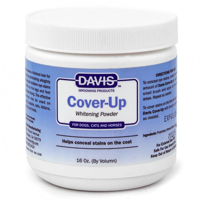 Davis (Дэвис) Cover-Up Whitening Powder - Маскирующая отбеливающая пудра для собак и котов