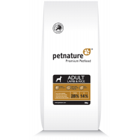 PetNature ADULT LAMB & RICE - A dry feed with a lamb and rice for adult dogs of all breeds