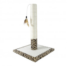 AnimAll (EnimAll) the Claw sharpener column with a leopard print and a plumelet