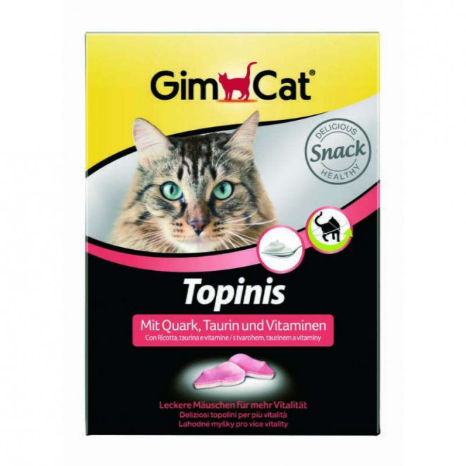 GimCat (DzhimKet) of Topinis is Vitamin mice with cheese for improvement of digestion of cats and cats